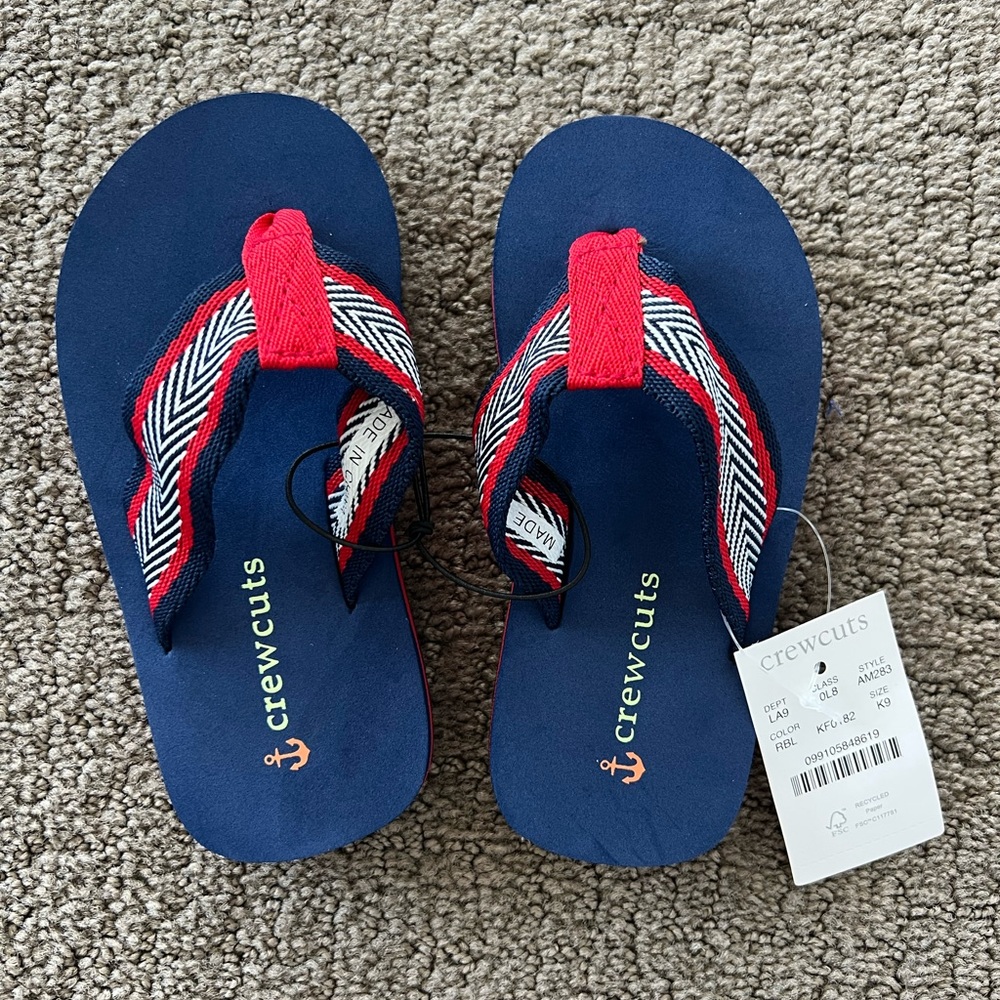 J Crew/Crewcuts flip flops